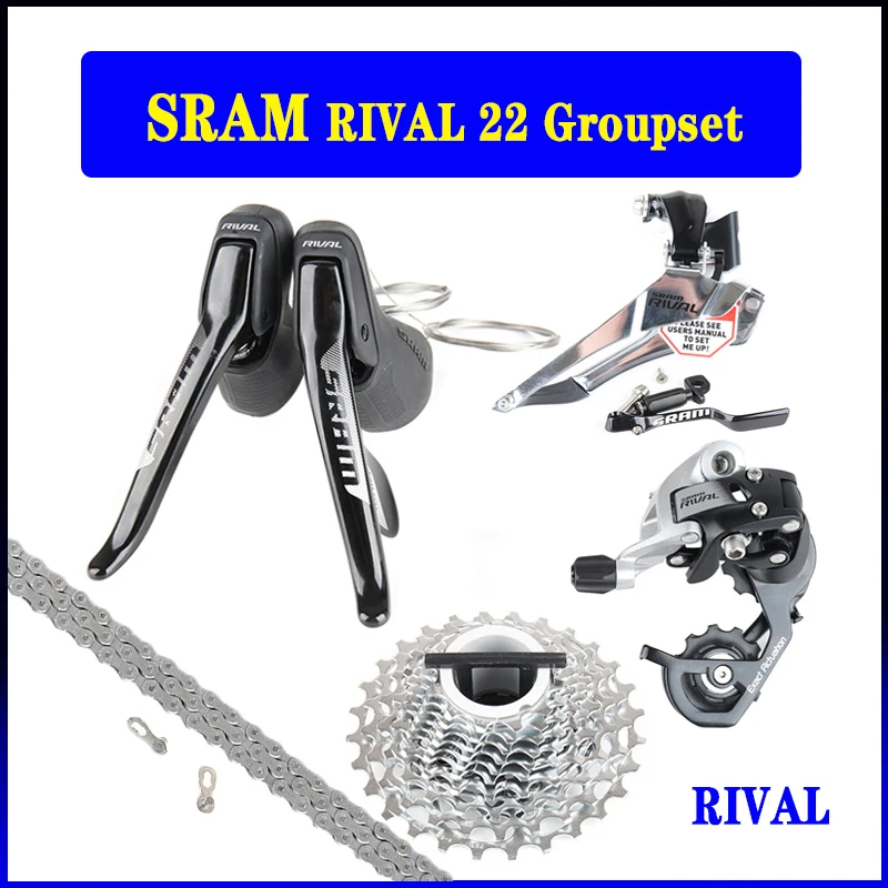 SRAM RIVAL 22 2X11 скоростной шоссейный велосипед комплект переключения передач передний переключатель задний переключатель механические перекл...
SRAM RIVAL 22 2X11 скоростной шоссейный велосипед комплект переключения передач передний переключатель задний переключатель механические перекл...