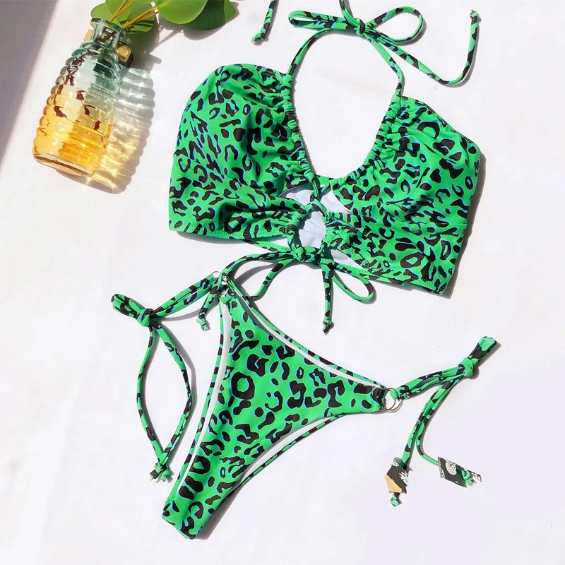 Halter Leopard Bikini Swimwear Women Sexy Swimsuit Female Bathing Suit Summer Beach Wear Micro Bikini Set
Halter Leopard Bikini Swimwear Women Sexy Swimsuit Female Bathing Suit Summer Beach Wear Micro Bikini Set