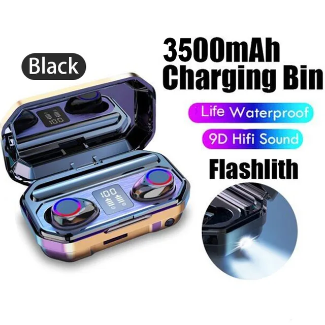 TWS Bluetooth-compatible 5.0 Earphones Charging Box Wireless Headphone Stereo Waterproof Earbuds Headsets Microphone 3500 mAh
TWS Bluetooth-compatible 5.0 Earphones Charging Box Wireless Headphone Stereo Waterproof Earbuds Headsets Microphone 3500 mAh