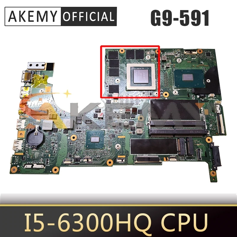 For ACER Aspire G9-591 i5-6300HQ Notebook Mainboard P5NCN1P7NCN SR2FP N16E-GT-A1 DDR4 Laptop Motherboard
For ACER Aspire G9-591 i5-6300HQ Notebook Mainboard P5NCN1P7NCN SR2FP N16E-GT-A1 DDR4 Laptop Motherboard
