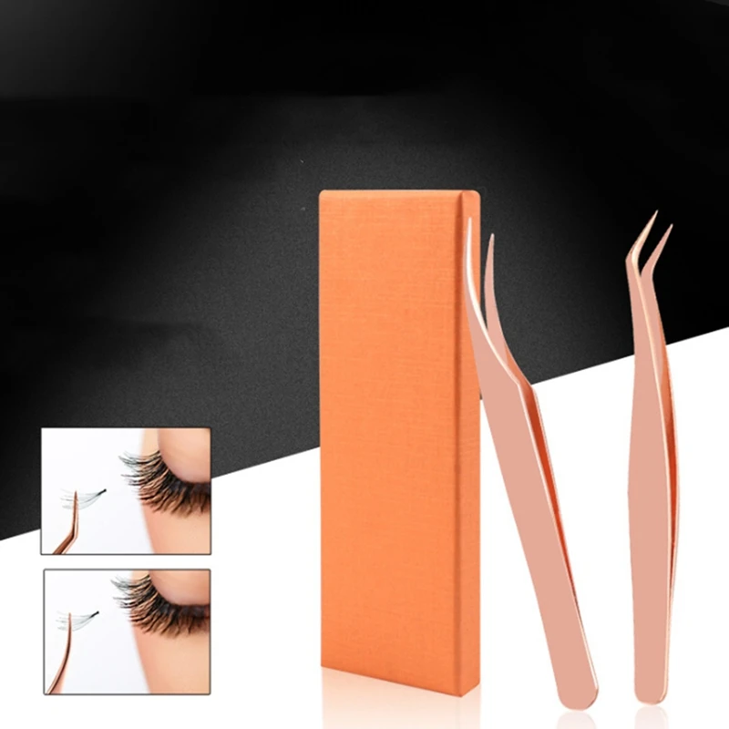 Eyelash Extensions Tweezers Curved Tip Tweezers Stainless Steel Precision Volume Lash Tweezers Set - Rose Gold
Eyelash Extensions Tweezers Curved Tip Tweezers Stainless Steel Precision Volume Lash Tweezers Set - Rose Gold