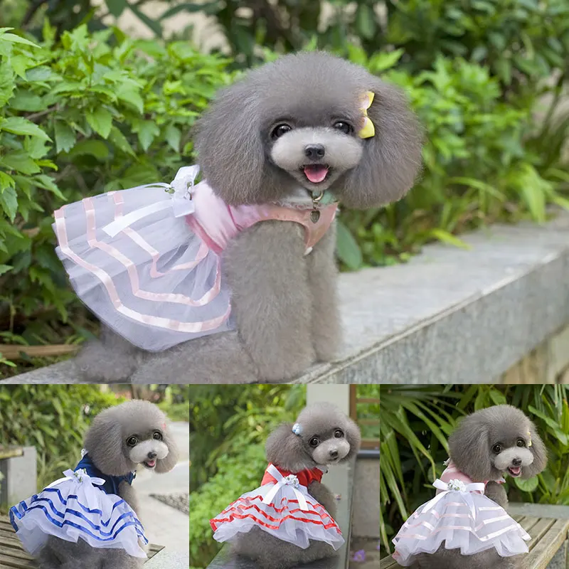 Hot Summer Dog Skirt Breathable Lapel Pet Dress Sleeveless Stripes Pet Clothes Bow Mesh Comfortable Polyester Pet Clothes
Hot Summer Dog Skirt Breathable Lapel Pet Dress Sleeveless Stripes Pet Clothes Bow Mesh Comfortable Polyester Pet Clothes