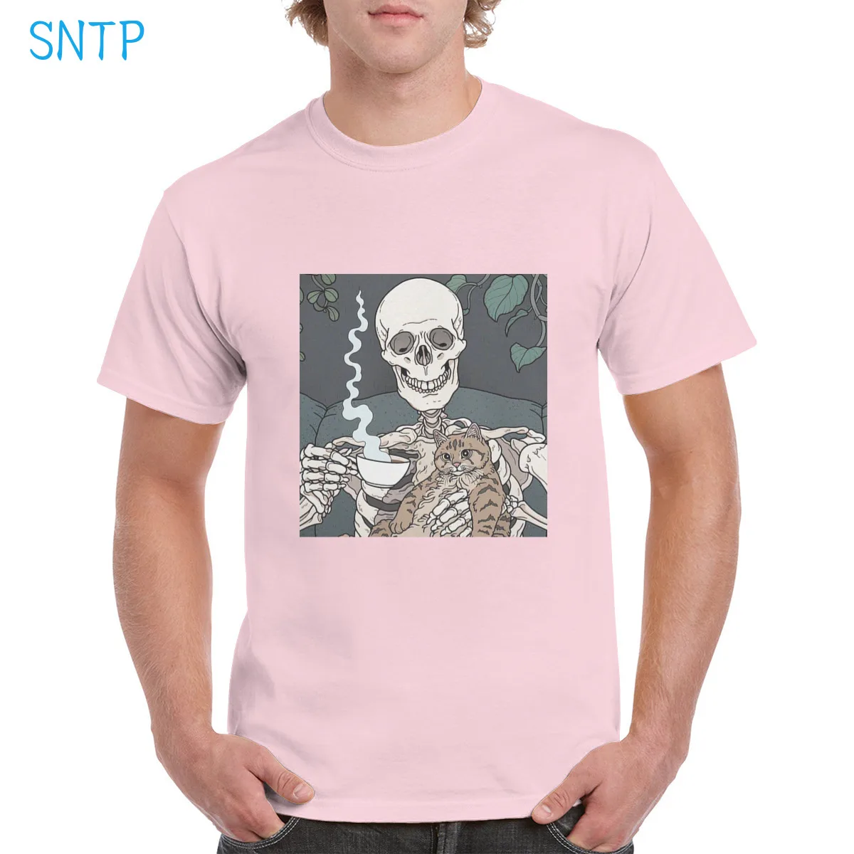 Streetwear Cute Funny Cat Friends Demon Skeleton Coffee Graphic t shirt women Cat Top 100% Cotton Soft Oversized Tee Man T-Shirt
Streetwear Cute Funny Cat Friends Demon Skeleton Coffee Graphic t shirt women Cat Top 100% Cotton Soft Oversized Tee Man T-Shirt