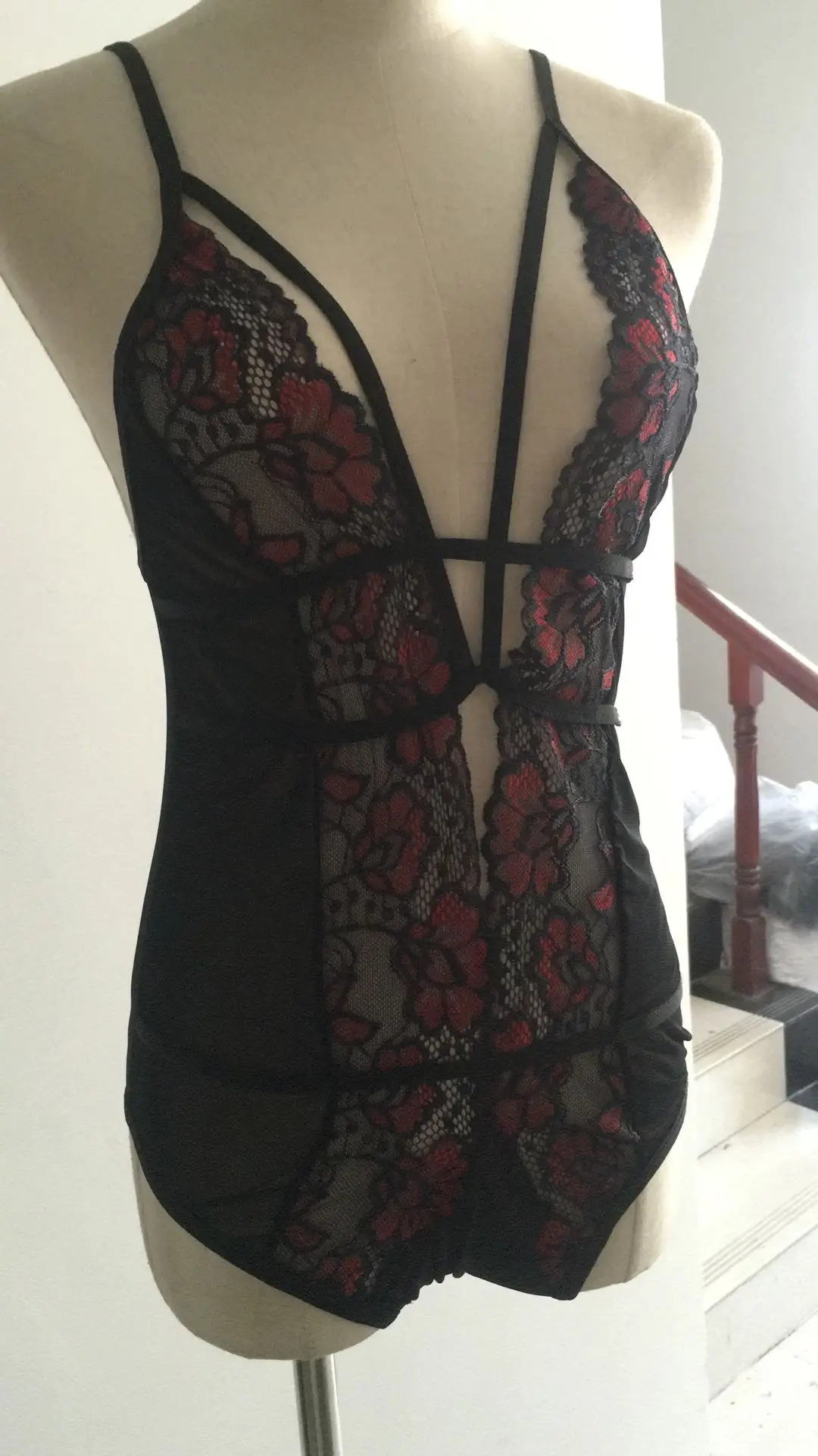 Latest Style Women's Sexy Lace Floral Bodycon Skinny Mesh Sheer Nightwear Babydoll Sleepwear Bodysuit Jumpsuit
Latest Style Women's Sexy Lace Floral Bodycon Skinny Mesh Sheer Nightwear Babydoll Sleepwear Bodysuit Jumpsuit