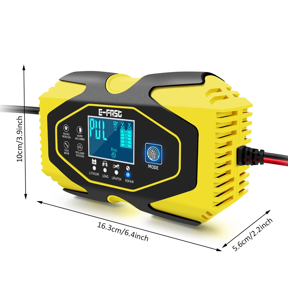 Car Battery Charger 12V/6A - 24V/3A Lead-acid Battery Lithium Battery Charger & Maintainer Car Battery Charging Units
Car Battery Charger 12V/6A - 24V/3A Lead-acid Battery Lithium Battery Charger & Maintainer Car Battery Charging Units