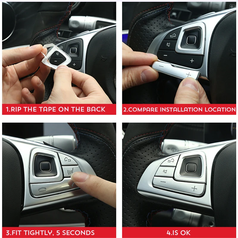 Car Interior Steering Wheel Panel Knob Button Trim Cover Sticker Translucent For Mercedes Benz E Class W213 E200 E300 2016 2017
Car Interior Steering Wheel Panel Knob Button Trim Cover Sticker Translucent For Mercedes Benz E Class W213 E200 E300 2016 2017