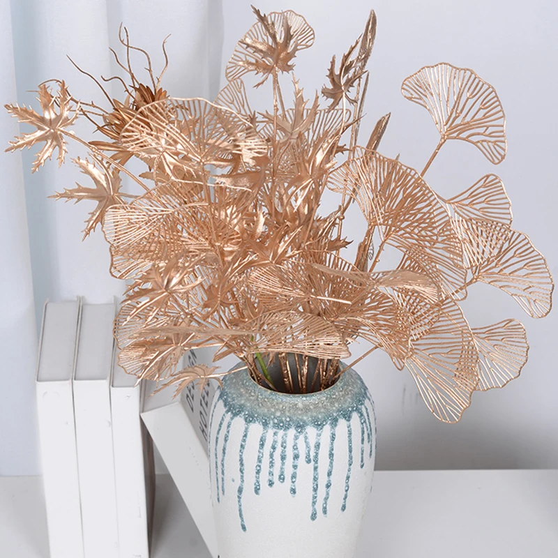 Golden Artificial Plants Maple Leaf Christmas Decor Home Living Room Desk Decoration Party Wedding Holiday Flower Arrangement
Golden Artificial Plants Maple Leaf Christmas Decor Home Living Room Desk Decoration Party Wedding Holiday Flower Arrangement