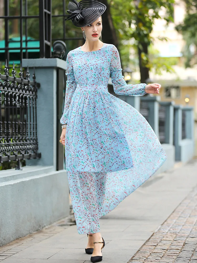 2021 Prairie Chic Draped Spring Autumn Long Dress V Neck Long Sleeve Printed Dress Slim Waist Women Maxi Ankle-Length DZ2581 
2021 Prairie Chic Draped Spring Autumn Long Dress V Neck Long Sleeve Printed Dress Slim Waist Women Maxi Ankle-Length DZ2581