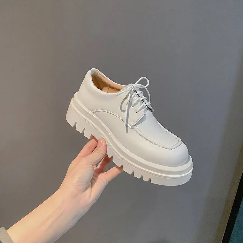 MORAZORA 2021 New Genuine Leather Shoes Woman Lace Up Platform Shoes Spring Summer Casual Pumps Ladies Shoes
MORAZORA 2021 New Genuine Leather Shoes Woman Lace Up Platform Shoes Spring Summer Casual Pumps Ladies Shoes