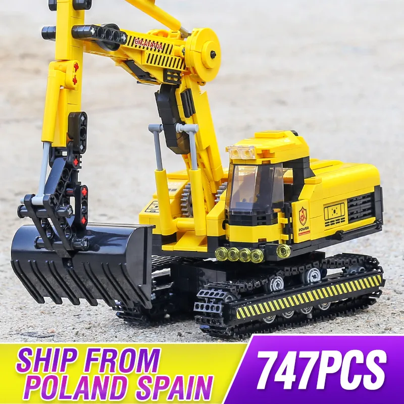 747PCS Creative Toys Ciy Engineering Car The Excavator Model Building Blocks Assembly Bricks Kids DIY Toys Christmas Gifts
747PCS Creative Toys Ciy Engineering Car The Excavator Model Building Blocks Assembly Bricks Kids DIY Toys Christmas Gifts