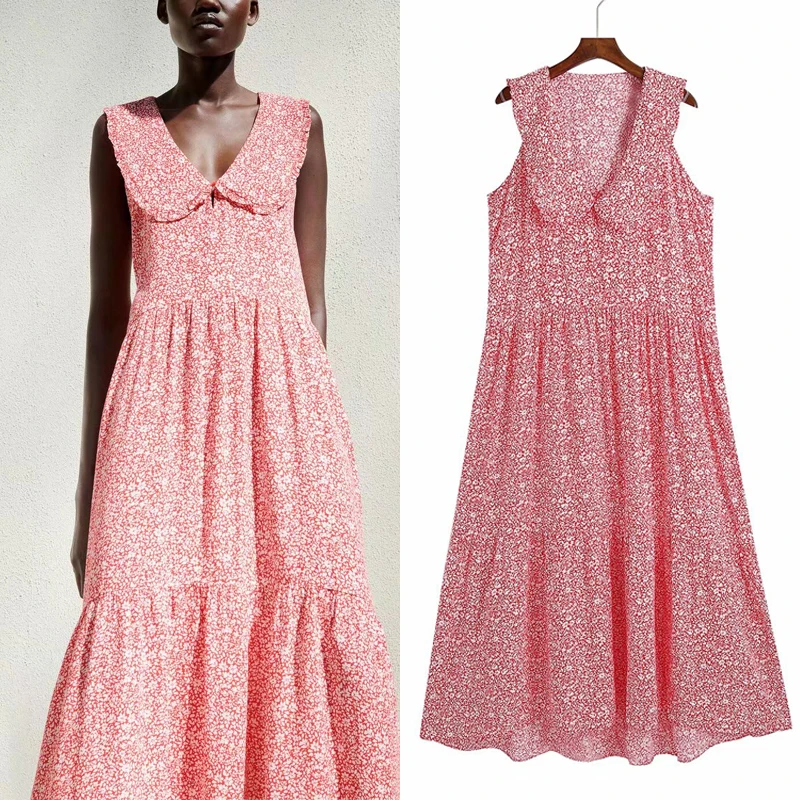 KUMSVAG Women Summer ZA Vintage Tank Dress 2021 Sleeveless V-Neck Print Spliced Female Elegant Loose A-Line Dresses Vestidos
KUMSVAG Women Summer ZA Vintage Tank Dress 2021 Sleeveless V-Neck Print Spliced Female Elegant Loose A-Line Dresses Vestidos