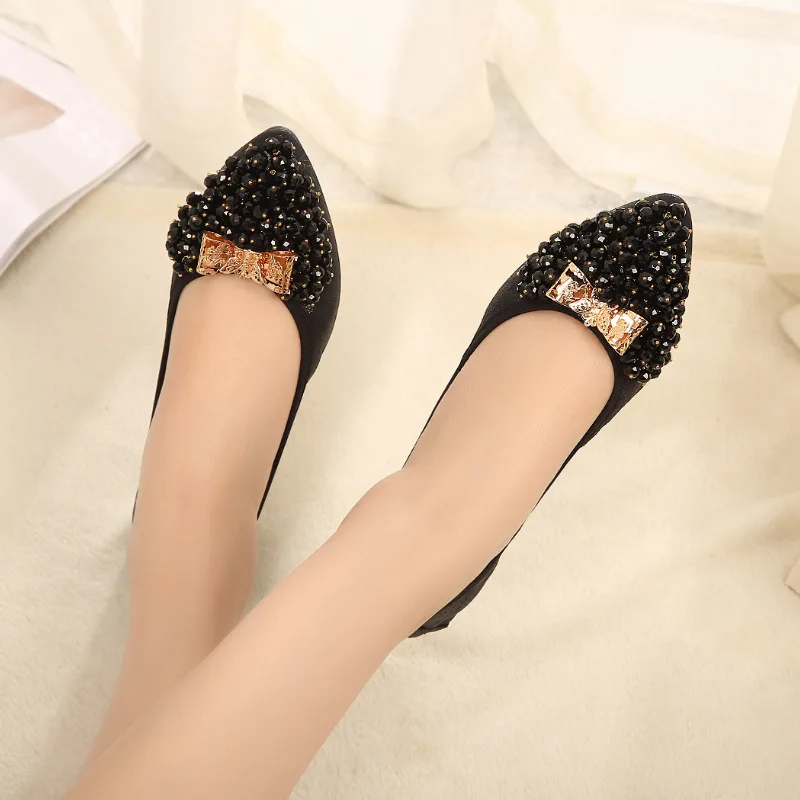 2021 New Flat Shoes Women Ballet Flats Pointed Toe Crystal Low Cut Breathable Soft Bottom Ladies Shoes Plus Size High Quality
2021 New Flat Shoes Women Ballet Flats Pointed Toe Crystal Low Cut Breathable Soft Bottom Ladies Shoes Plus Size High Quality