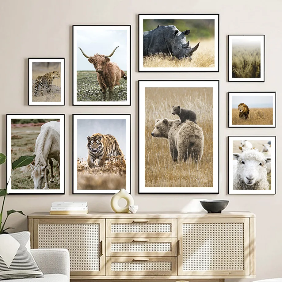 Lion Horse Bear Rhino Sheep Barley Animal Wall Art Canvas Painting Nordic Posters And Prints Wall Pictures For Living Room Decor
Lion Horse Bear Rhino Sheep Barley Animal Wall Art Canvas Painting Nordic Posters And Prints Wall Pictures For Living Room Decor