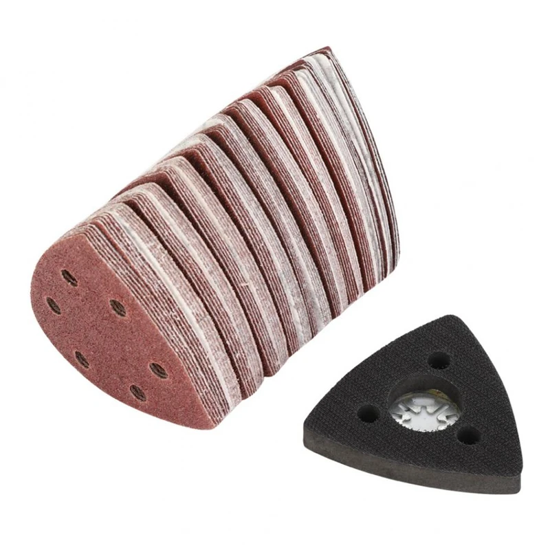 100Pcs Sandpapers + 1Pcs 80mm Sand Pad Oscillating Multi Tool Cutting Machine Parts
100Pcs Sandpapers + 1Pcs 80mm Sand Pad Oscillating Multi Tool Cutting Machine Parts