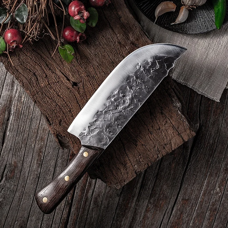7.6 inch cleaver hand-forged bone cleaver hammer kitchen butcher knife high carbon stainless steel kitchen cleaver
7.6 inch cleaver hand-forged bone cleaver hammer kitchen butcher knife high carbon stainless steel kitchen cleaver