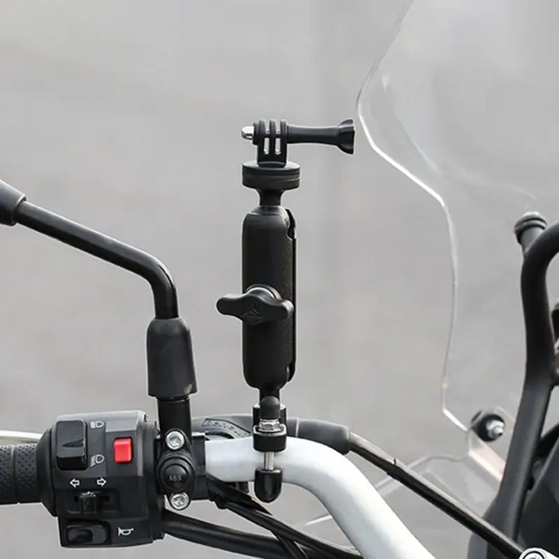 Motorcycle Bike Camera Holder Handlebar Mirror Mount Bracket 1/4 Metal Stand for Go-Pro/So-ny/CONTOUR/SLR Camera
Motorcycle Bike Camera Holder Handlebar Mirror Mount Bracket 1/4 Metal Stand for Go-Pro/So-ny/CONTOUR/SLR Camera