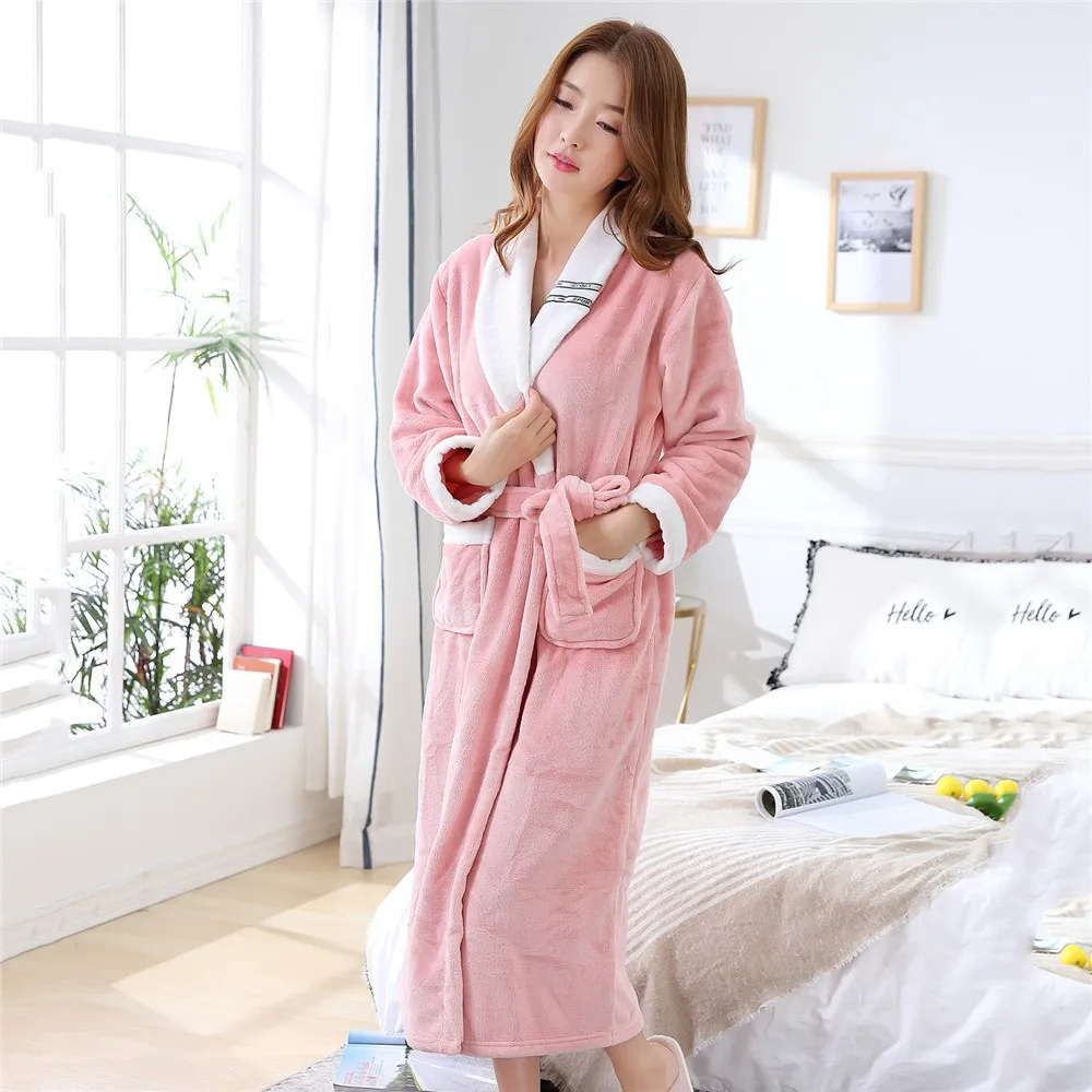 Winter New Sleepwear Flannel Women Nightgown Loose Kimono Bathrobe Gown Coral Fleece Home Clothes Soft Intimate Lingerie
Winter New Sleepwear Flannel Women Nightgown Loose Kimono Bathrobe Gown Coral Fleece Home Clothes Soft Intimate Lingerie