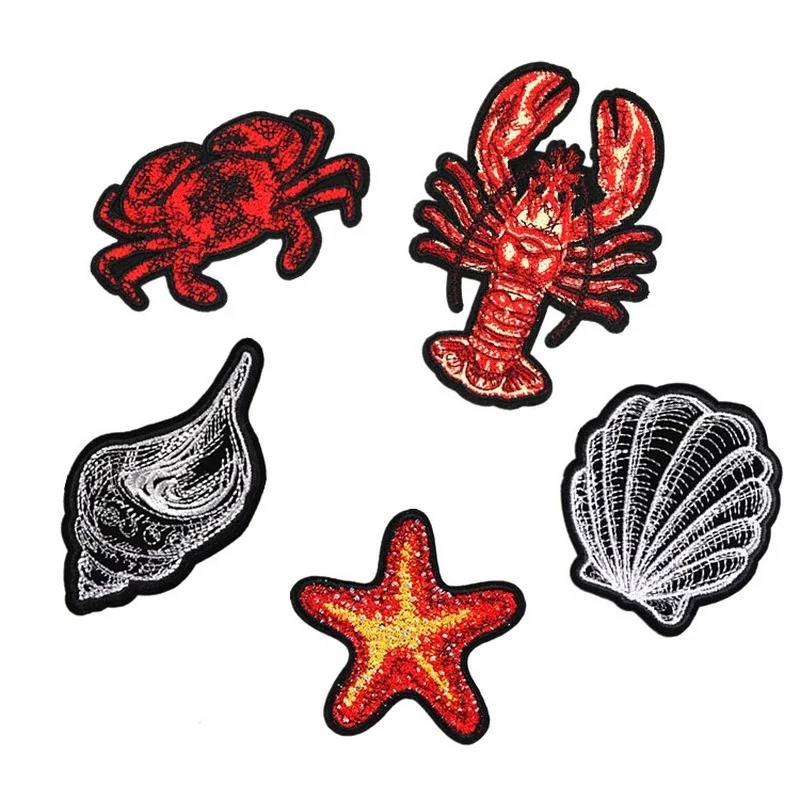 20pcs/lot Embroidery Patch Lobster Crab Starfish Shell Conch Clothing Decoration Sewing Accessory Iron Heat Transfer Applique
20pcs/lot Embroidery Patch Lobster Crab Starfish Shell Conch Clothing Decoration Sewing Accessory Iron Heat Transfer Applique