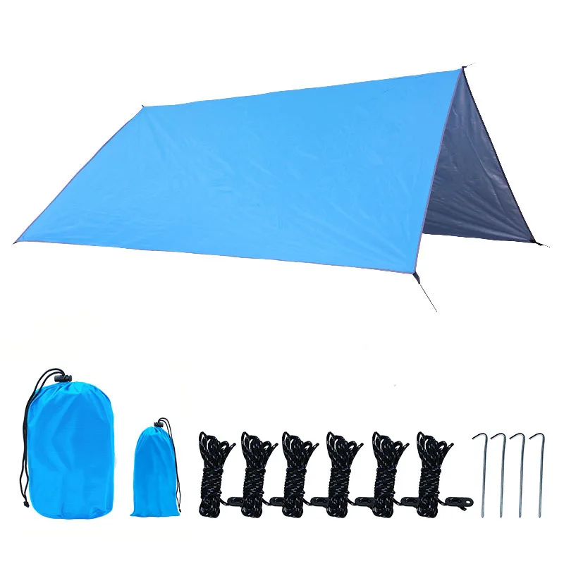 Waterproof Tent Tarp, UV Protection and PU 1500mm Waterproof, Lightweight for Camping, Backpacking and Outdoor Adventure 
Waterproof Tent Tarp, UV Protection and PU 1500mm Waterproof, Lightweight for Camping, Backpacking and Outdoor Adventure