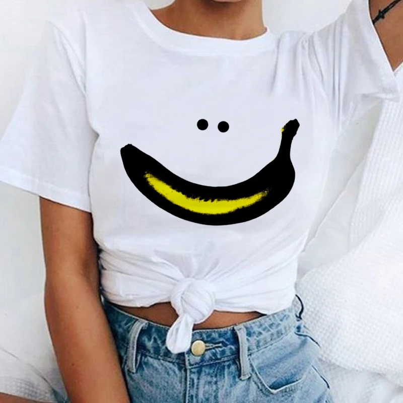 Banana Cartoon Fun Printed women T shirt O-neck Short Sleeve t shirt Summer Simple Tshirt Ulzzang Harajuku 90'S Girls T-shirt
Banana Cartoon Fun Printed women T shirt O-neck Short Sleeve t shirt Summer Simple Tshirt Ulzzang Harajuku 90'S Girls T-shirt