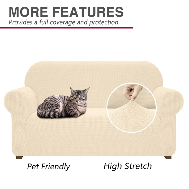 Premium Water Repellent Sofa Cover for 3 Cushion Couch Super Soft Couch Cover High Stretch Breathable Sofa Slipcovers
Premium Water Repellent Sofa Cover for 3 Cushion Couch Super Soft Couch Cover High Stretch Breathable Sofa Slipcovers