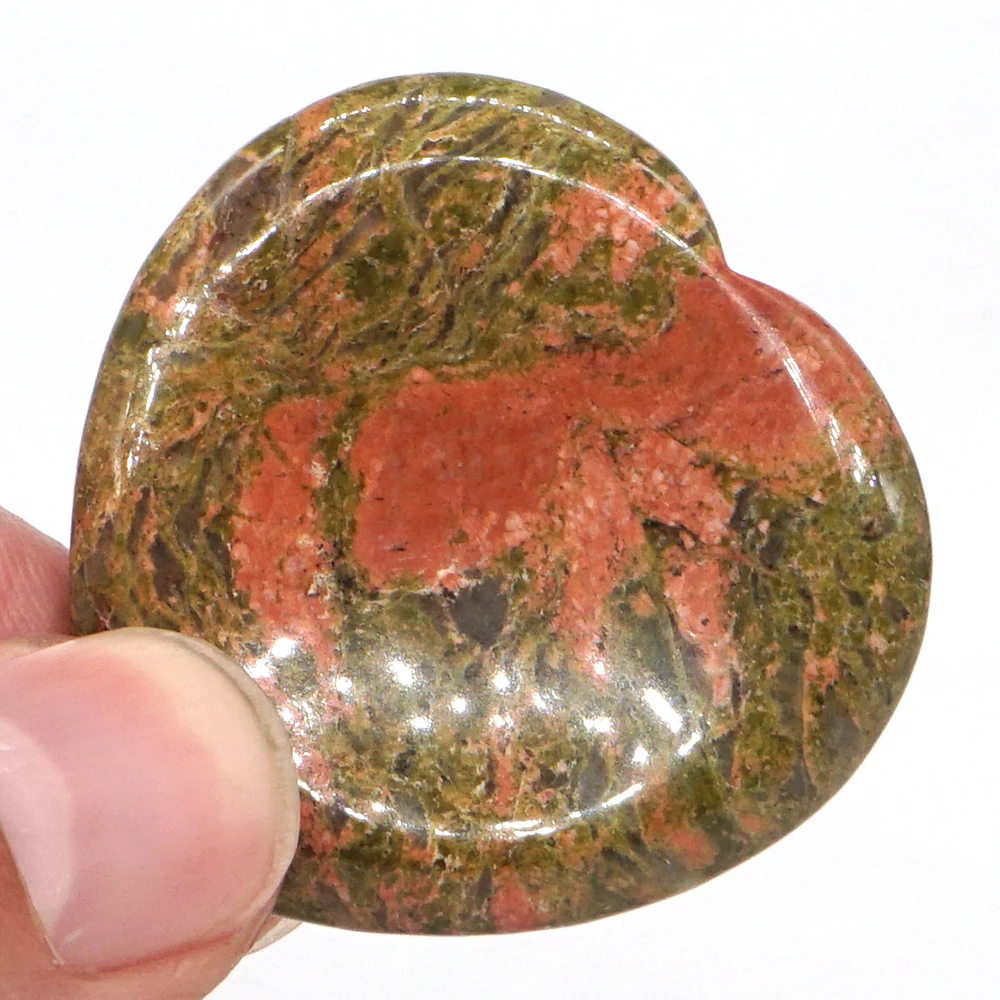 1.5" Worry Stone Unakite Crystal Heart Shape Reiki Healing Meditation Finger Natural Gemstone Massage Stone
1.5" Worry Stone Unakite Crystal Heart Shape Reiki Healing Meditation Finger Natural Gemstone Massage Stone