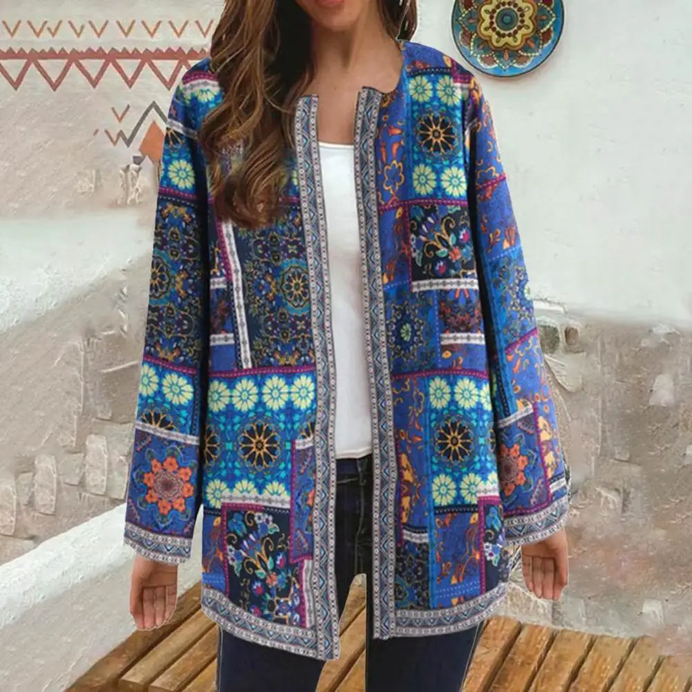 Women Cardigan Coat Ethnic Print Pockets Autumn Winter Long Sleeve Open Stitch Jacket Ladies Coat Loose Outerwear Daily Wear
Women Cardigan Coat Ethnic Print Pockets Autumn Winter Long Sleeve Open Stitch Jacket Ladies Coat Loose Outerwear Daily Wear