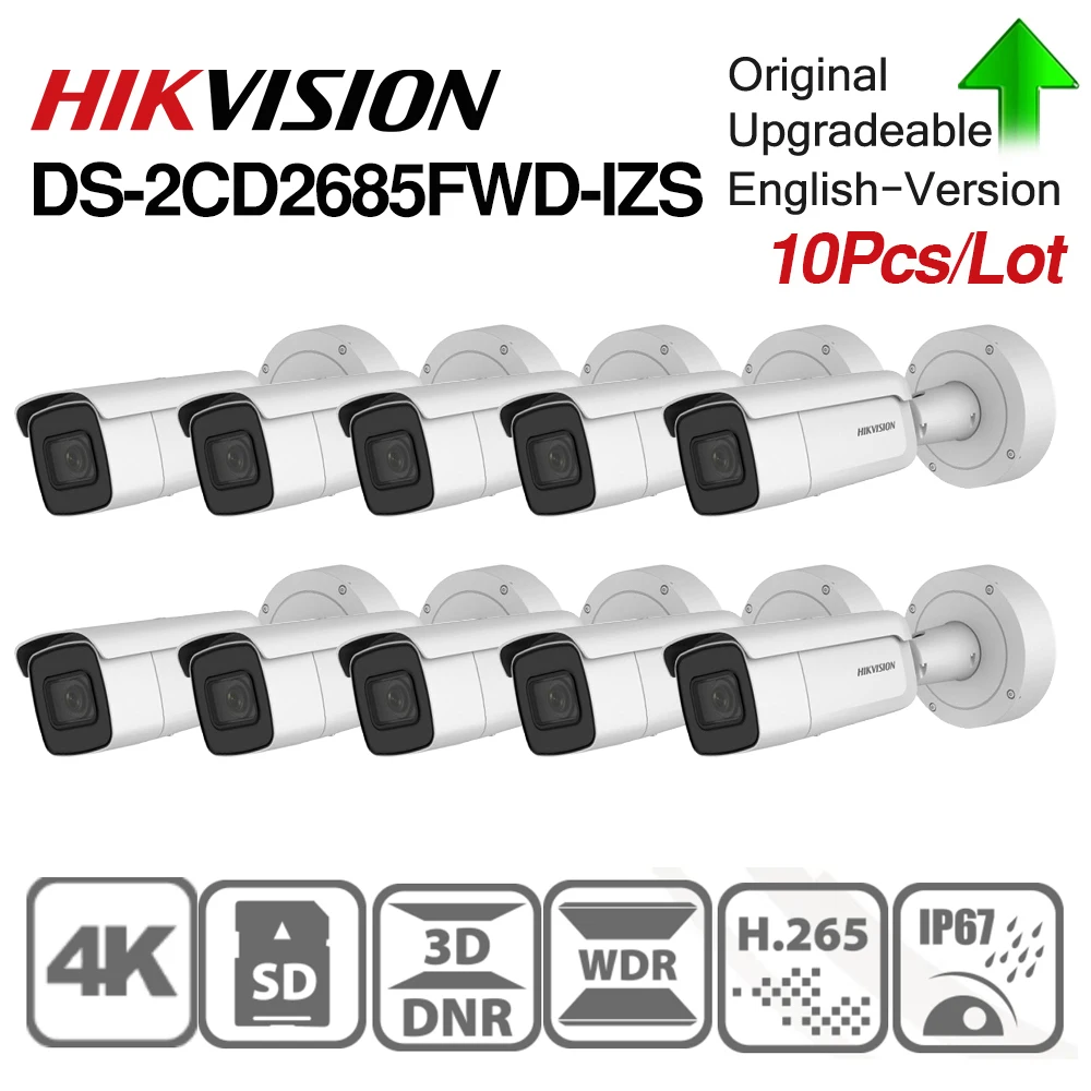 Hikvision оригинальная ip-камера DS-2CD2685FWD-IZS 2 8-12 мм Vari-focal Bullet POE CCTV камера IK10 IR 50m H.265 + |