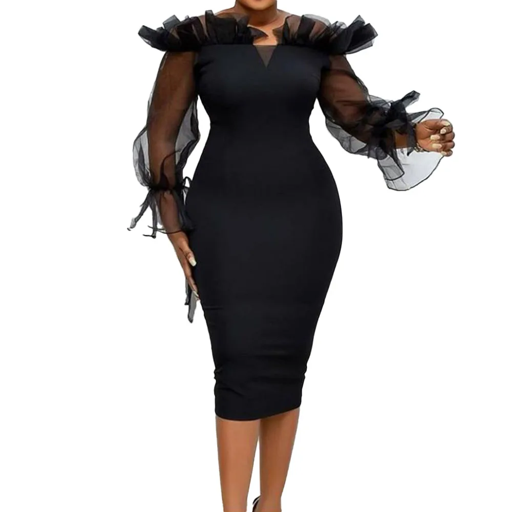 2021 New Summer Europe America Women's Dress Solid Color One Shoulder Long Sleeve Perspective Net Yarn Fashion Commute
2021 New Summer Europe America Women's Dress Solid Color One Shoulder Long Sleeve Perspective Net Yarn Fashion Commute