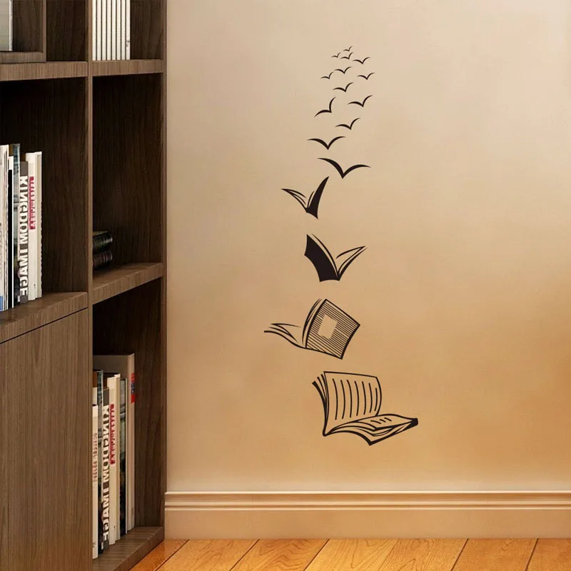 Open Book Fly Birds Wall Sticker Library Classroom Reading Book Study Animal Wall Decal School Bedroom Vinyl Home Decor
Open Book Fly Birds Wall Sticker Library Classroom Reading Book Study Animal Wall Decal School Bedroom Vinyl Home Decor