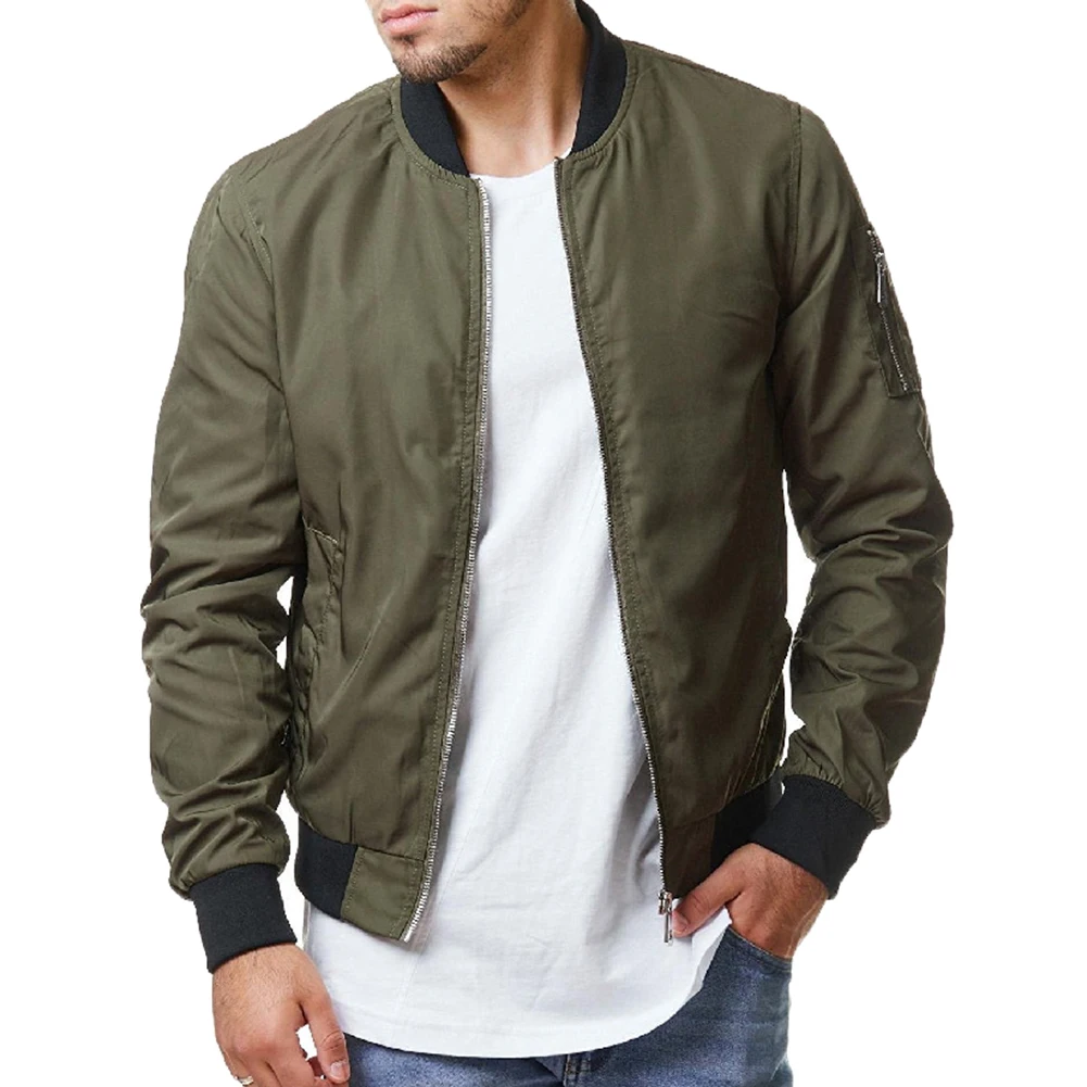 Casual Jacket Men Loose Outdoor Sport Baseball Bomber Jacket Autumn O neck Red Black White Amy Green Colors Autumn Spring Jacket
Casual Jacket Men Loose Outdoor Sport Baseball Bomber Jacket Autumn O neck Red Black White Amy Green Colors Autumn Spring Jacket