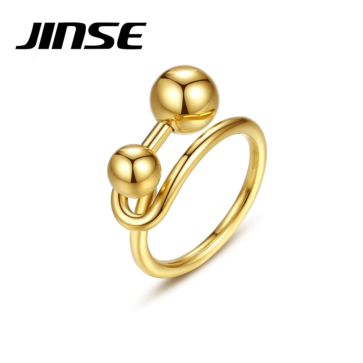 Jinse New Adjustable Stainless Steel Rings for Women Fashion Jewelry Anniversary Ball Gold Anillos Bijoux Femme Christmas Gifts
Jinse New Adjustable Stainless Steel Rings for Women Fashion Jewelry Anniversary Ball Gold Anillos Bijoux Femme Christmas Gifts