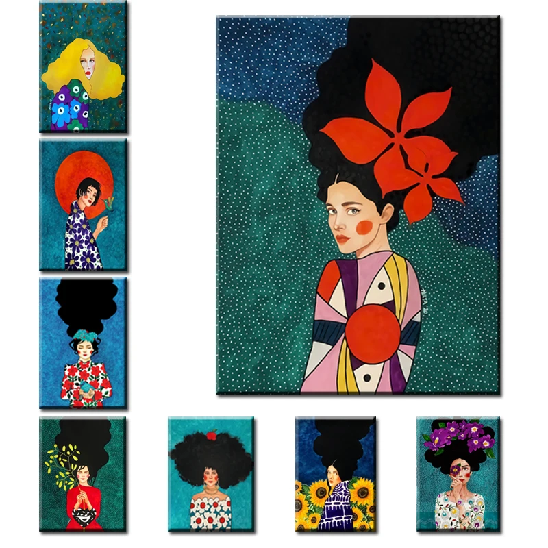 Abstract Flowers Girl Hair Wall Art Canvas Painting Bird Nordic Poster Art Prints Wall Pictures For Living Room Vintage Unframed
Abstract Flowers Girl Hair Wall Art Canvas Painting Bird Nordic Poster Art Prints Wall Pictures For Living Room Vintage Unframed