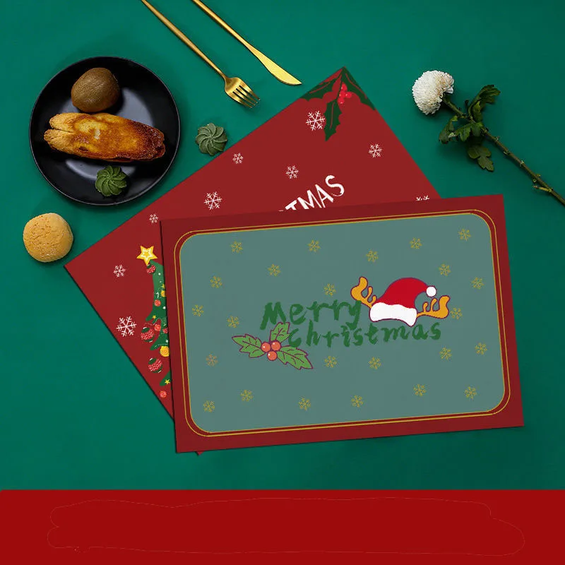 Christmas Decoration Dining Table Serving Plates Utensils Placemat Pvc Kitchen Hot Mat Coasters Accessories Home Party Gift
Christmas Decoration Dining Table Serving Plates Utensils Placemat Pvc Kitchen Hot Mat Coasters Accessories Home Party Gift