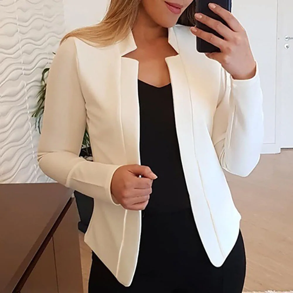 Women Elegant Office Ladies Blazer Workwear Fashion Long Sleeve Coat Outwear Size 5XL Roupas femininas
Women Elegant Office Ladies Blazer Workwear Fashion Long Sleeve Coat Outwear Size 5XL Roupas femininas