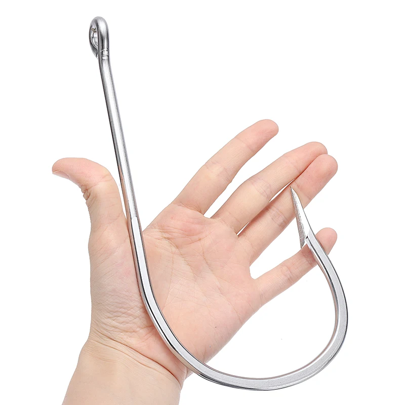 1pc Large Tuna Fish Hook Stainless Steel Big Bait Feeder Fishhook Carp/Fish/Jig Hook Fishing Accessories 7731 20/0
1pc Large Tuna Fish Hook Stainless Steel Big Bait Feeder Fishhook Carp/Fish/Jig Hook Fishing Accessories 7731 20/0