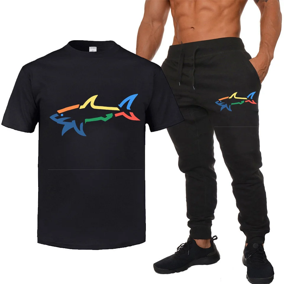 2021 summer new trend men's fashion suit personality fashion casual sports short-sleeved T-shirt suit + casual sports pants
2021 summer new trend men's fashion suit personality fashion casual sports short-sleeved T-shirt suit + casual sports pants