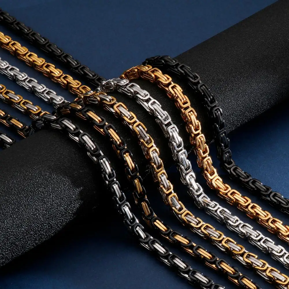 4/5/6/8mm Width Royal Box Chain Necklace For Men Male Stainless Steel Long Necklace Personalise Jewelry Boyfriend Gift
4/5/6/8mm Width Royal Box Chain Necklace For Men Male Stainless Steel Long Necklace Personalise Jewelry Boyfriend Gift