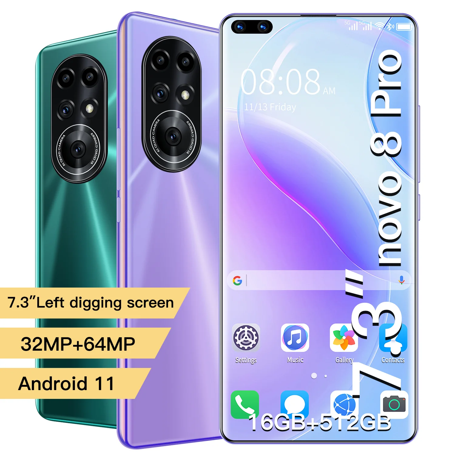 Smartphones Novo8 pro Global Version 7.3inch 16G 512GB 6800mAh Android10.0 Dual SIM Mobile Phone Unlocked Cellphone
Smartphones Novo8 pro Global Version 7.3inch 16G 512GB 6800mAh Android10.0 Dual SIM Mobile Phone Unlocked Cellphone