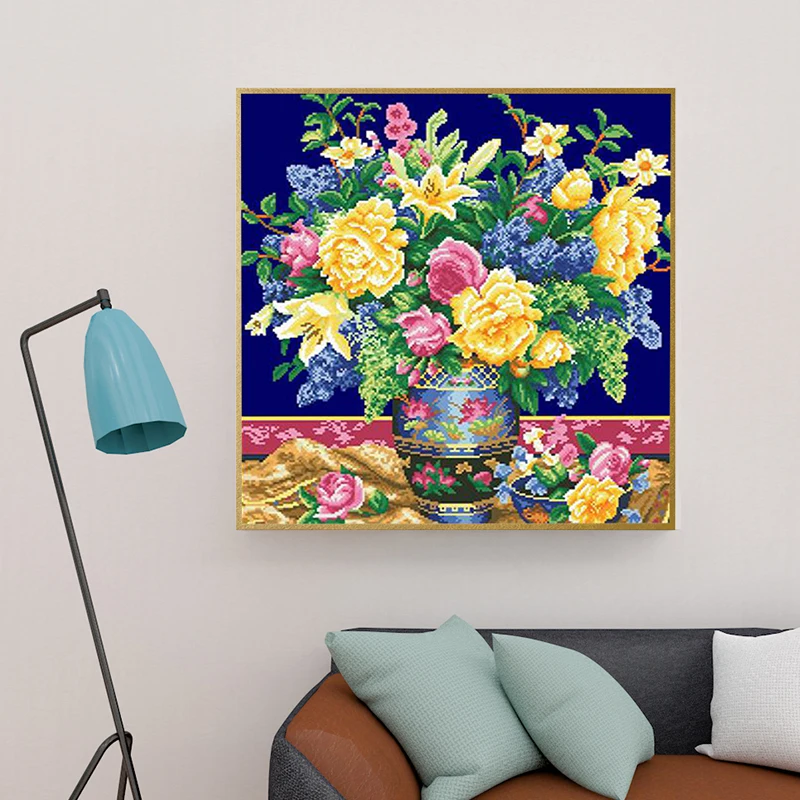 Full Square 5D Diamond Embroidery Flower Cross Stitch Diamond Mosaic Arrangement Drill DIY Decorations Home Hobby Art
Full Square 5D Diamond Embroidery Flower Cross Stitch Diamond Mosaic Arrangement Drill DIY Decorations Home Hobby Art