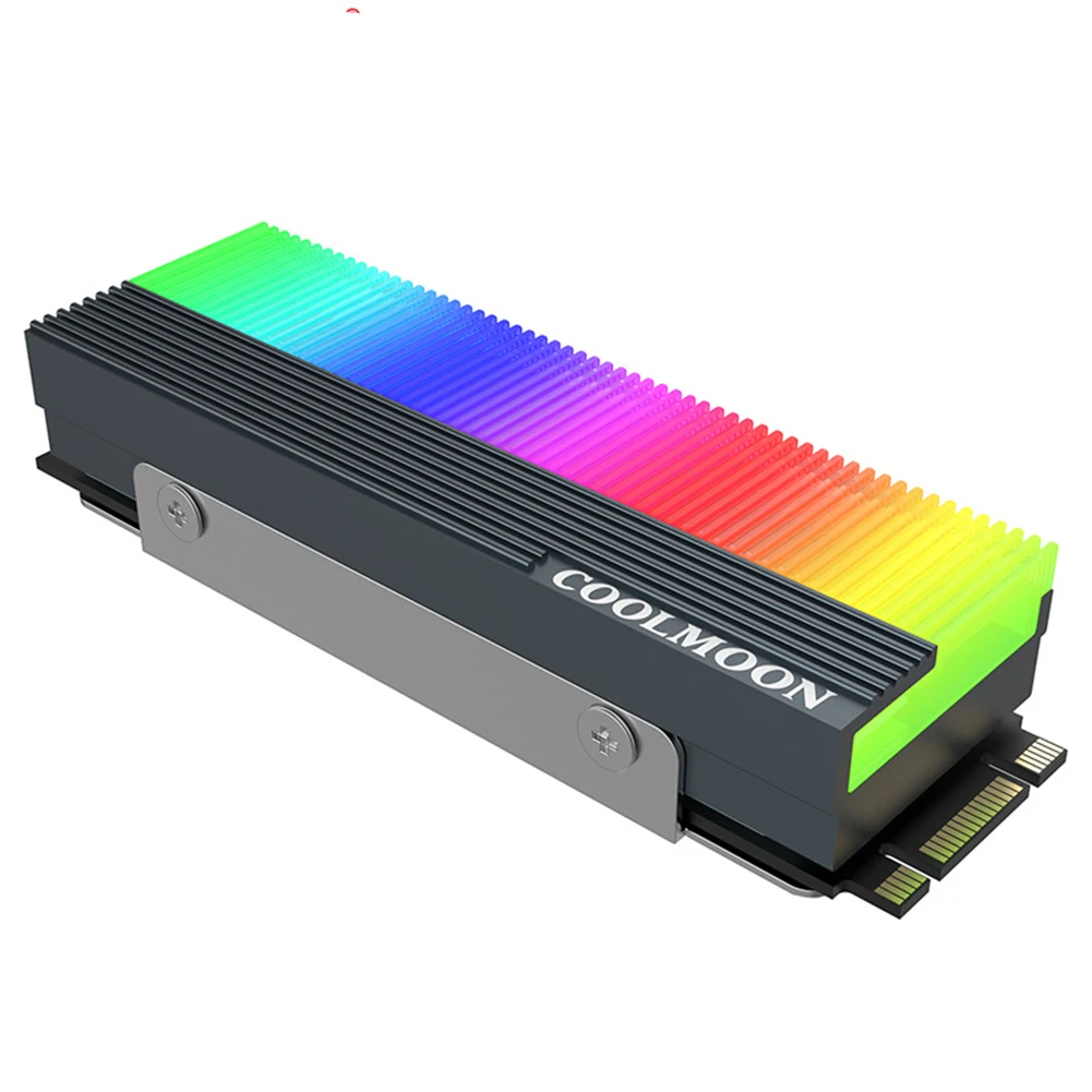 CoolMoon M2 SSD Heatsink 5V 3Pin ARGB NVME NGFF M.2 2280 Solid State Drive Hard Disk Cooling Radiator Cooler Vest Thermal Pad
CoolMoon M2 SSD Heatsink 5V 3Pin ARGB NVME NGFF M.2 2280 Solid State Drive Hard Disk Cooling Radiator Cooler Vest Thermal Pad