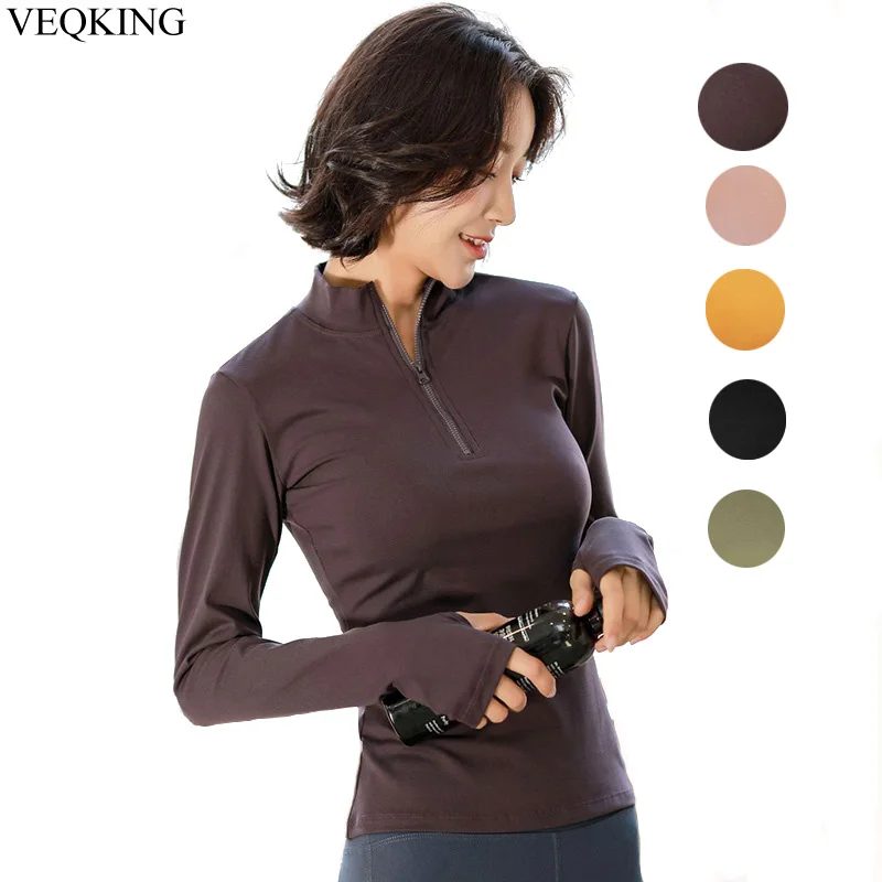 Рубашки для йоги VEQKING на молнии, пикантные облегающие быстросохнущие универсальные топы для фитнеса, уличная спортивная одежда для трениро...
Рубашки для йоги VEQKING на молнии, пикантные облегающие быстросохнущие универсальные топы для фитнеса, уличная спортивная одежда для трениро...