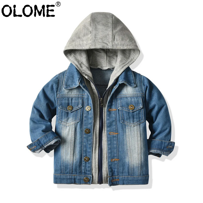 Hooded Boys Denim Jacket Children Jeans Wear Autumn Unisex Toddler Outwear Girl 2Pcs Jeans Jacket OLOME Zipped Kids Denim Jacket
Hooded Boys Denim Jacket Children Jeans Wear Autumn Unisex Toddler Outwear Girl 2Pcs Jeans Jacket OLOME Zipped Kids Denim Jacket