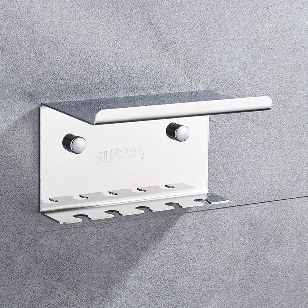 Bathroom 304 Stainless Steel Toothbrush Holder Wall Mounted Stand Rack Toothpaste Rack for Home Bathroom (Punch - Five-position
Bathroom 304 Stainless Steel Toothbrush Holder Wall Mounted Stand Rack Toothpaste Rack for Home Bathroom (Punch - Five-position