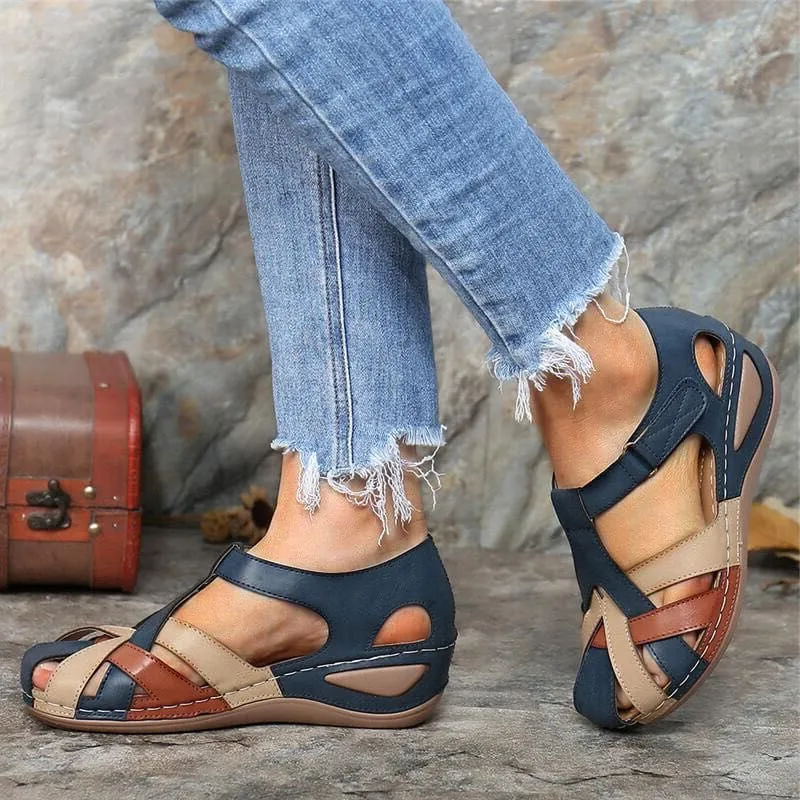 Women's Sandals Summer Ladies Girls Leather Vintage Sandals Buckle Casual Women Shoes Color Matching Female Ladies Platform Shoe
Women's Sandals Summer Ladies Girls Leather Vintage Sandals Buckle Casual Women Shoes Color Matching Female Ladies Platform Shoe