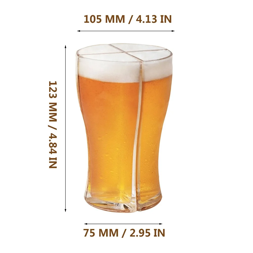 4-in-1 Acrylic Beer Mug 4PCS Beer Mug Party Holiday Birthday Supplies Drink Beer Mug
4-in-1 Acrylic Beer Mug 4PCS Beer Mug Party Holiday Birthday Supplies Drink Beer Mug