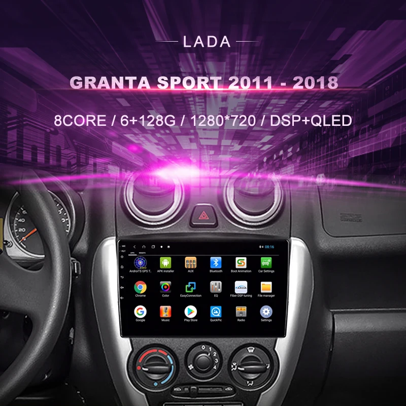 Автомобильный DVD-плеер для LADA Granta Sport 2011 - 2018 RHD, автомобильное радио, мультимедийный видеоплеер, навигация GPS, Android 10,0, двойной DIn
Автомобильный DVD-плеер для LADA Granta Sport 2011 - 2018 RHD, автомобильное радио, мультимедийный видеоплеер, навигация GPS, Android 10,0, двойной DIn