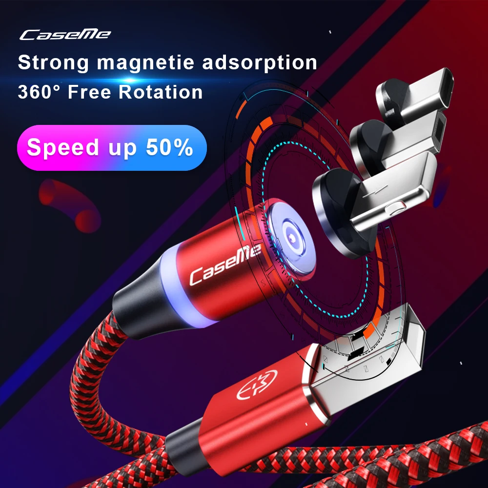 CaseMe Magnetic Micro USB Type C Cable For iPhone Huawei Android Mobile Phone Fast Charging USB Cable Magnet Charger Wire Cord
CaseMe Magnetic Micro USB Type C Cable For iPhone Huawei Android Mobile Phone Fast Charging USB Cable Magnet Charger Wire Cord