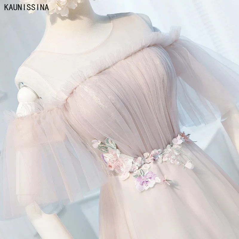 KAUNISSINA Pink Bridesmaid Dresses Long Elegant A Line O-Neck Tulle Appliques Wedding Party Gown Custom Size Brides Maid Dress
KAUNISSINA Pink Bridesmaid Dresses Long Elegant A Line O-Neck Tulle Appliques Wedding Party Gown Custom Size Brides Maid Dress