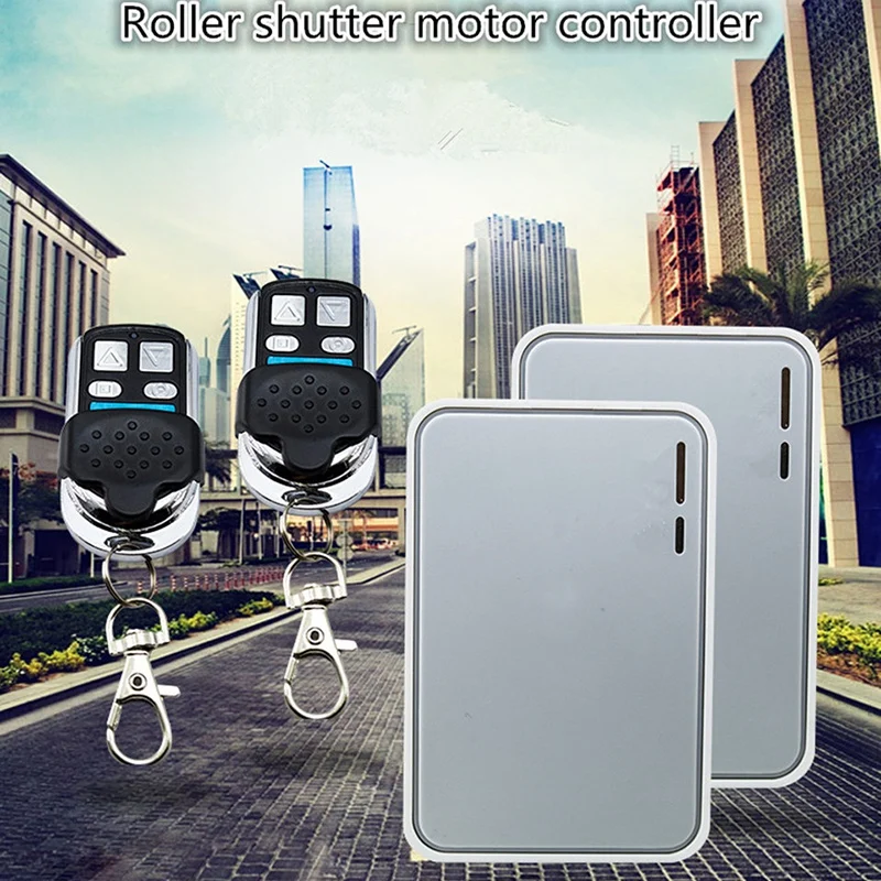Wireless Garage Door Controller Switch Rolling Shutter Tubular Motor Controller 433Mhz RF Receiver Transmitter
Wireless Garage Door Controller Switch Rolling Shutter Tubular Motor Controller 433Mhz RF Receiver Transmitter